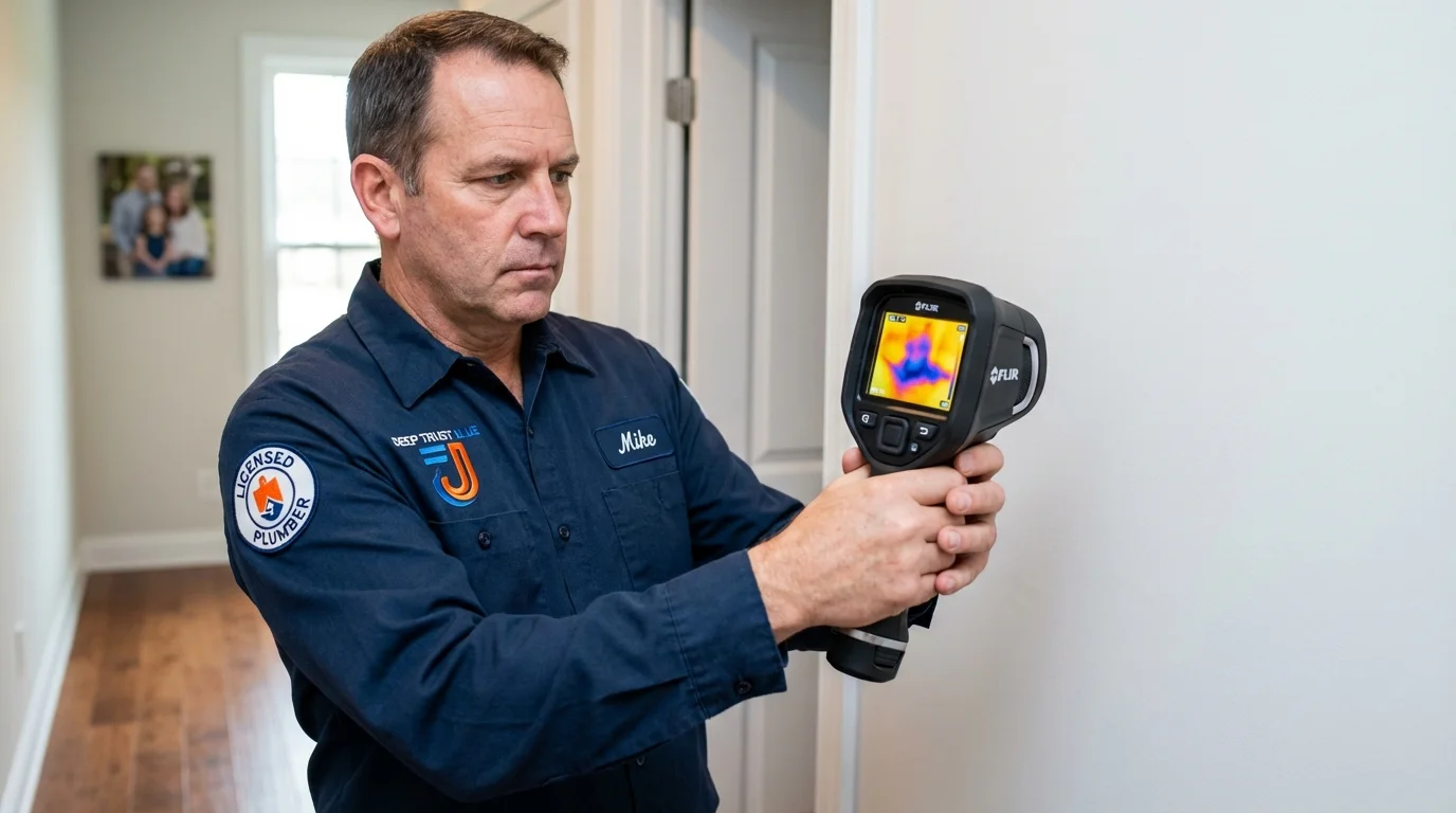 Thermal imaging leak detection by Johns Plumbing LLC in Red Wing